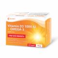 Vitamn D3 1000 IU + Omega-3 60 kapsl