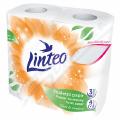 Toaletn� pap�r LINTEO He�m�nek 3vrstv� �lut� 4role
